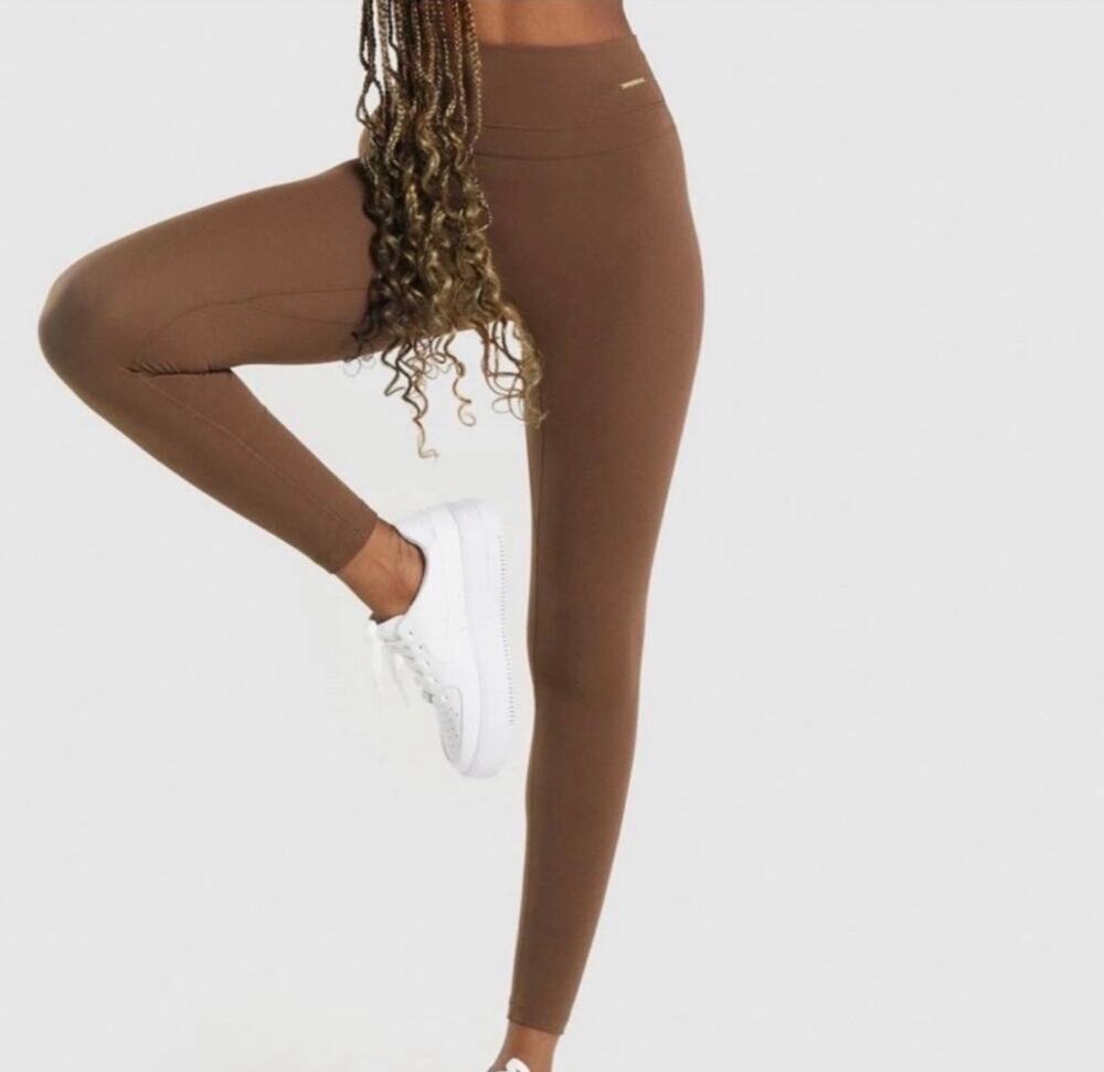 Gymshark x Whitney Simmons High Rise Leggings Brown Small